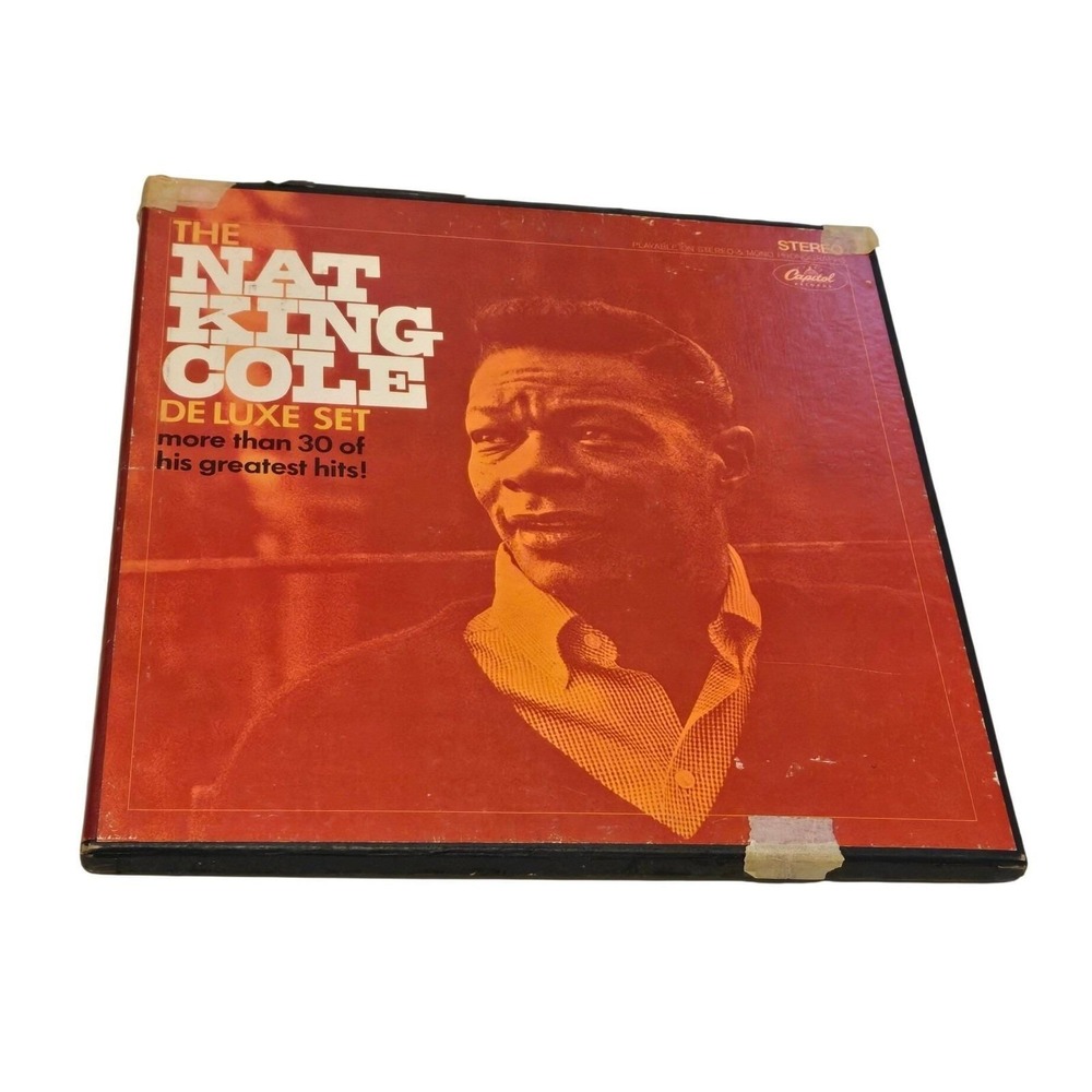 Nat King Cole Deluxe Set 3LP Capitol Stereo‎ Vinyl Box Set Vintage